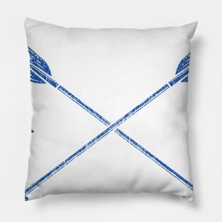 Vintage Newport Beach Vacation Illustration Pillow