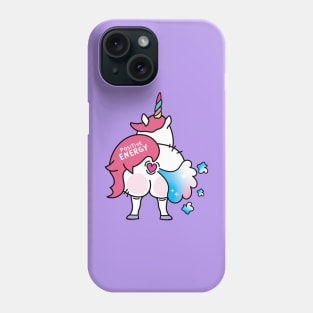 Unicorn farting rainbow Phone Case