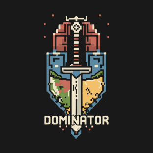 DOMINATOR 8bit Pixel retro gaming T-Shirt