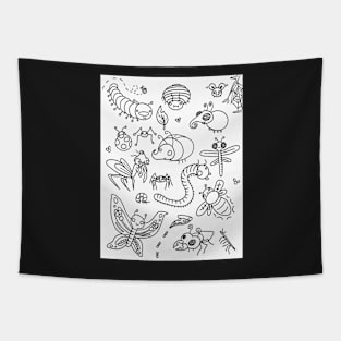 Bugz Coloring Page Tapestry