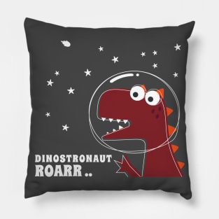 Cute Astronaut dinosaur. Pillow