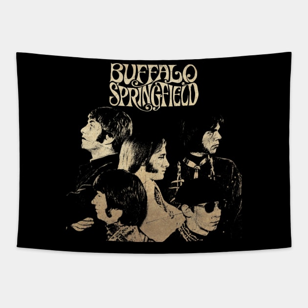 Buffalo Springfield Retro Vintage Tapestry by GekNdangSugih