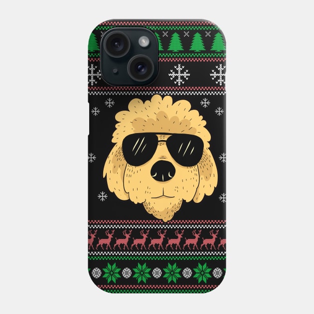 Cute Doodle Dog Lover Ugly Christmas Sweater For Women And Men Funny Gifts Phone Case by uglygiftideas