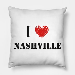 I Love Nashville Pillow