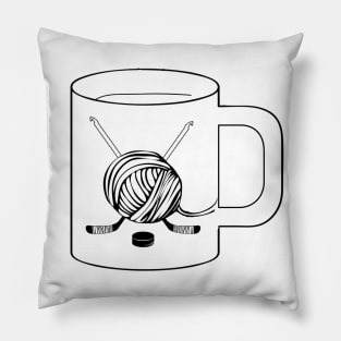 Hockey-coffee-crochet OH MY Pillow