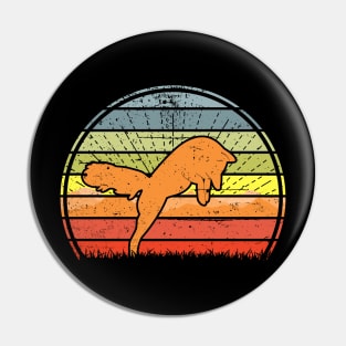 Fox Mountain Sunset Pin