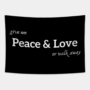 Give Me Peace & Love Tapestry