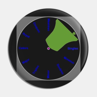 Bell Tower Wall Clock - Green Pin