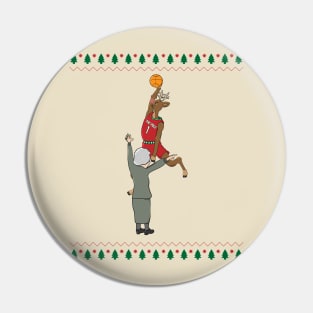 Grandma Got Dunked on by a Reindeer Pin