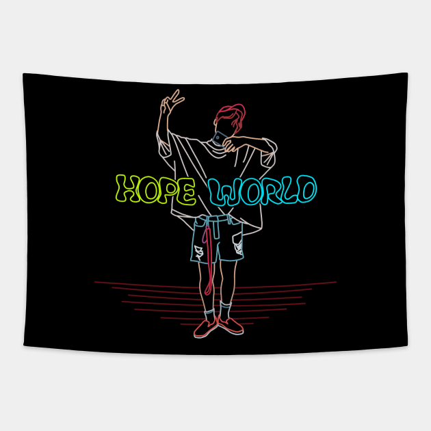 HOPE WORLD Tapestry by moritajung