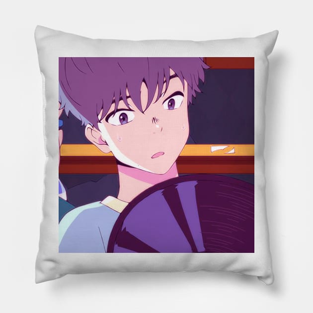 Cherry Record Pillow by BurritoKitty