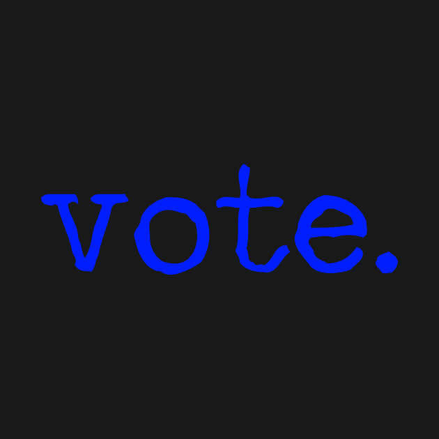 Vote Text In Typewriter Typography For Presidential Election by mangobanana