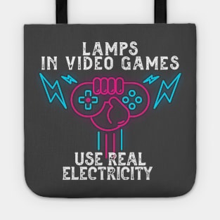 lamps in video games use real electricity Tote