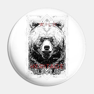 Bear Grizzly Wild Nature Illustration Line Epic Illustration Line Art Pin