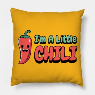 I'm a Little Chili! Cute Chili Pepper Cartoon Pillow