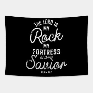 The Lord is My Rock Fortress Savior Tapestry