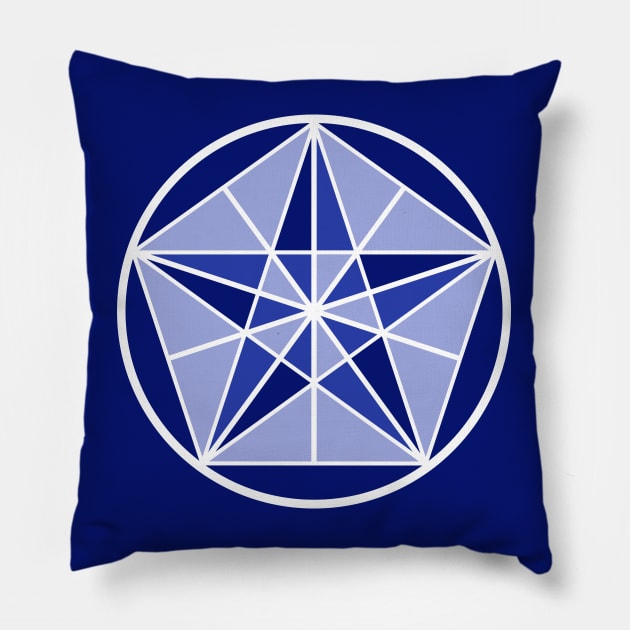 Royal Blue Crystal Star Pillow by Crystal Star Creations