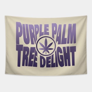 Purple Palm Tree Delight Tapestry