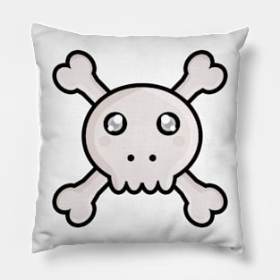 Kawaii Skull Pillow