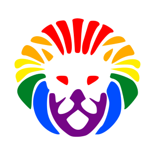 Rainbow Lion Head T-Shirt
