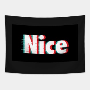 Nice Dizzy Logo Print Tapestry