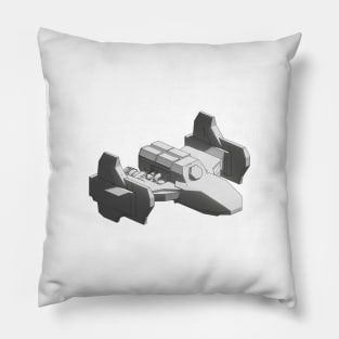 Spaceship Art Pillow