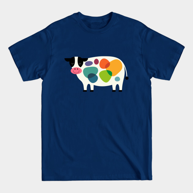 Awesome Cow - Colorful - T-Shirt