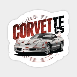 Chevrolet Corvette C5 Vintage Car Magnet