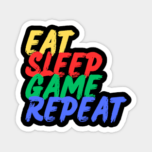 Eat, Sleep Game, Repeat (Mood Colors) Magnet