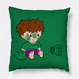 Grumpy Green Kid Pillow