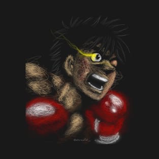 Ippo Makunouchi with Scribble art T-Shirt