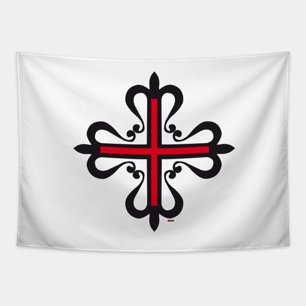 Templar cross 2 Tapestry by eltronco