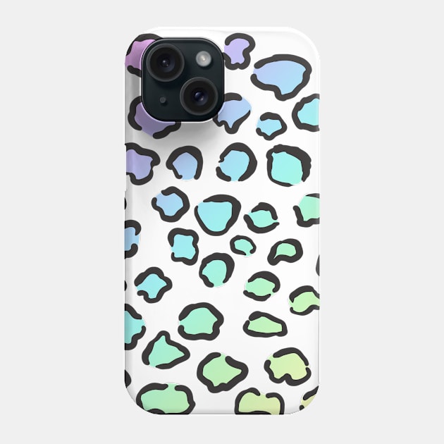 Pastel Rainbow Leopard Pattern Phone Case by BiscuitSnack