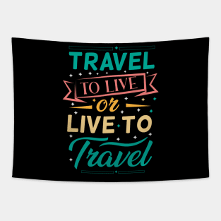 Hand drawn travel creative typography design Tapestry