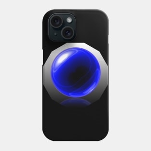 Blue Glass Orb Phone Case