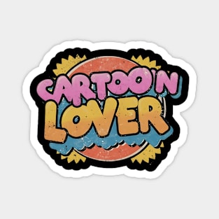 Totally Tubular: Retro Cartoon Lover's Delight Magnet