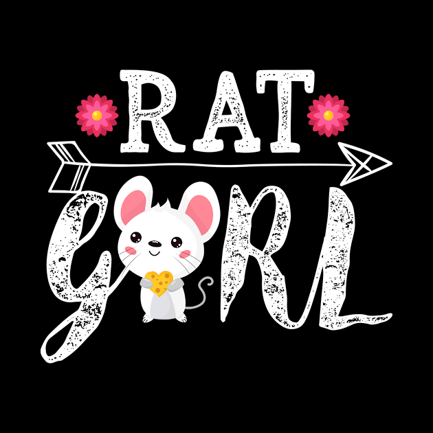 Rat Girl Flower Cheese Cute 2020 New Year of Rats Gift by ScottsRed