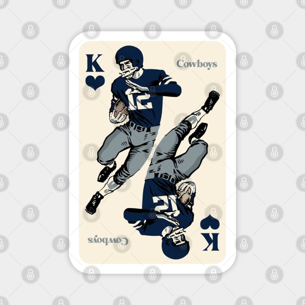 Dallas Cowboys King of Hearts Magnet by Rad Love