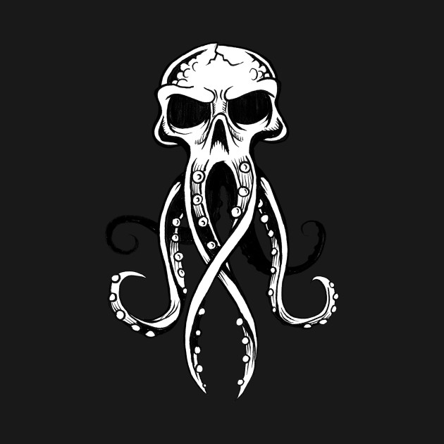 Disover Kraken Skull - Kraken - T-Shirt