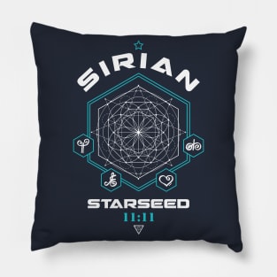 Sirian Starseed Light Code Sacred Geometry 11:11 Pillow