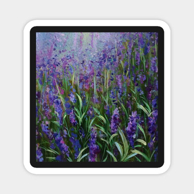 Purple rain- Lavender design Magnet by ColetteBaumback