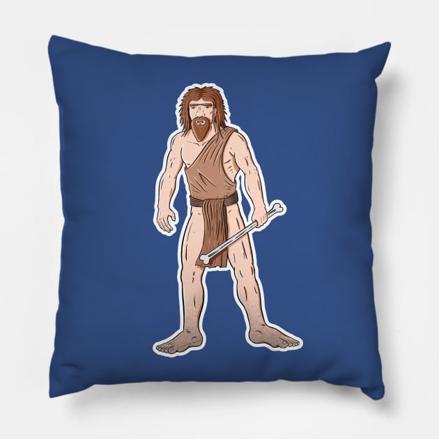 Caveman Pillow by Justanos