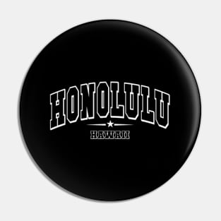 Honolulu Hawaii Hi Sport Athletic Pin