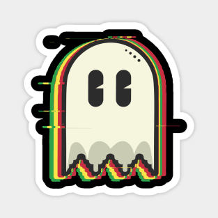Pac Man Ghost Retro Gamer "Ghosted by Pac-Man" Magnet