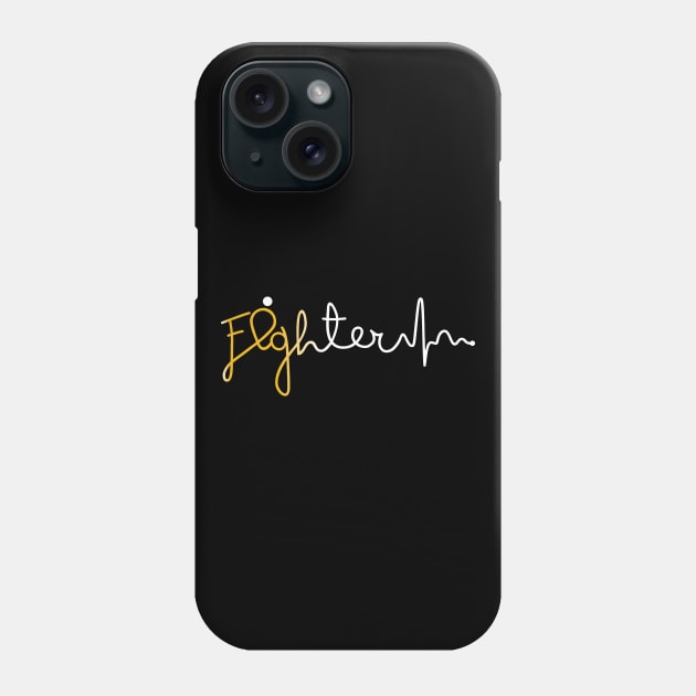 Fighter- Neuroblastoma Gifts Neuroblastoma Awareness Phone Case by AwarenessClub