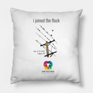 Powerline Birds Pillow