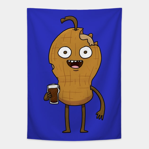 Brown Ale Beer Monster Tapestry by striffle