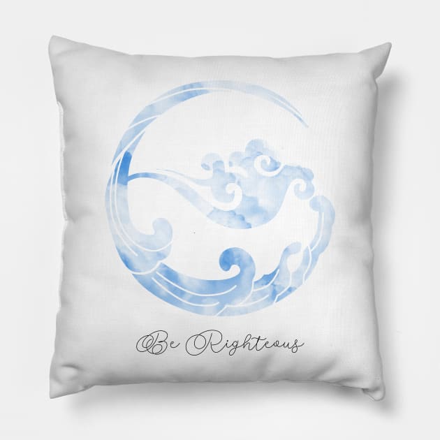 Be Righteous (Web Series) Pillow by ZoeDesmedt