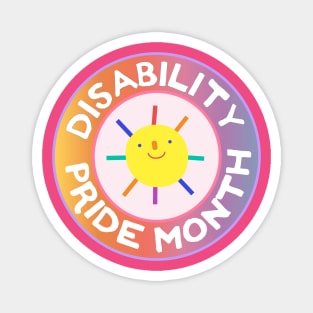 Disability Pride Month Sunny Disability Children Chronic Illness Awareness Magnet