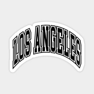 Los Angeles - Block Arch - White/Black Magnet